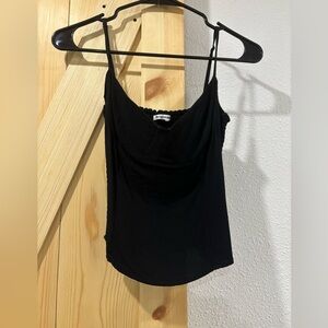 Reformation black bustier top